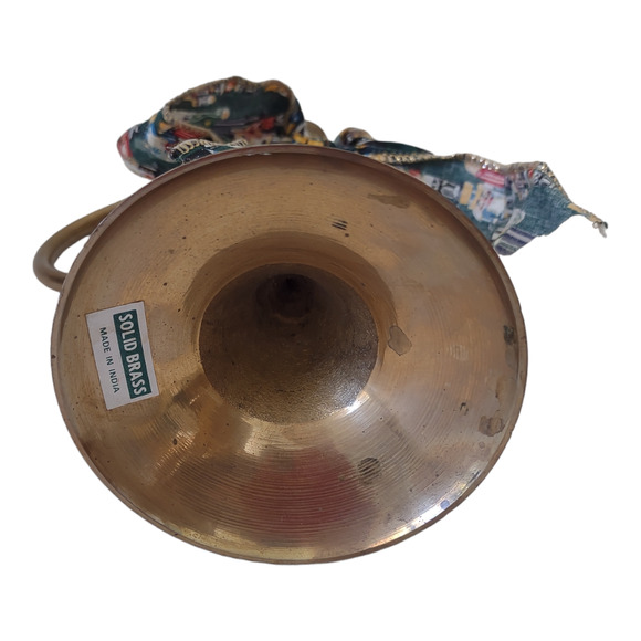 Vintage Brass Trumpet Candle Stick Christmas Home Decor Holiday Decorations - Picture 6 of 6